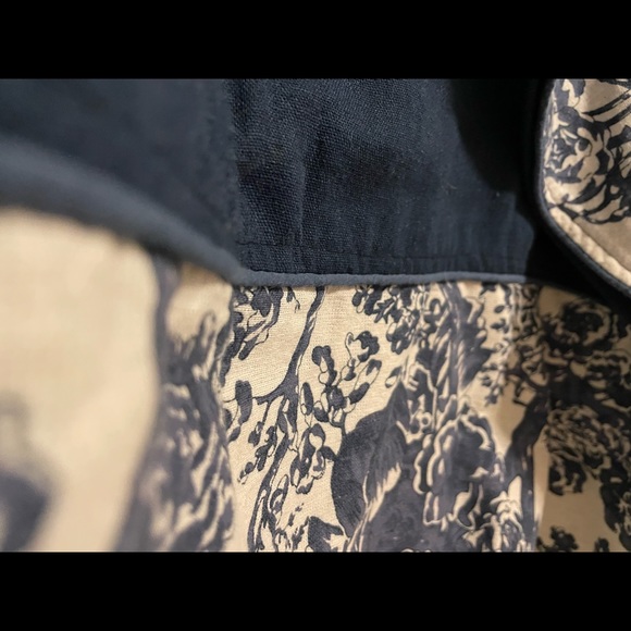 NWOT Reversible Blue & White Chinoiserie Cape / Vest - Picture 6 of 7